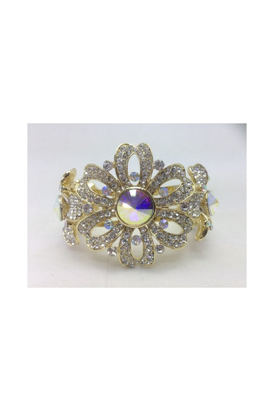 Flower Diamante Gem Stone Bracelet