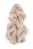 Ultrasoft Faux Rabbit Fur Crochet Twisted Scarf