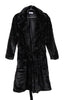 Longline Faux Fur Coat with Belt