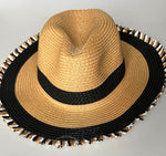 Paper Sun Hats With Tassel Brim