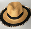 Paper Sun Hats With Tassel Brim