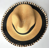 Paper Sun Hats With Tassel Brim