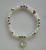 Beaded Bracelet With Heart Element
