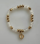 Beaded Bracelet With Heart Element