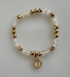 Beaded Bracelet With Heart Element