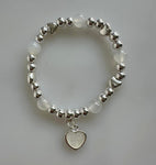 Beaded Bracelet With Heart Element