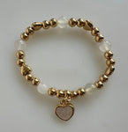 Beaded Bracelet With Heart Element
