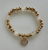 Beaded Bracelet With Heart Element