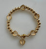 Beaded Bracelet With Heart Element