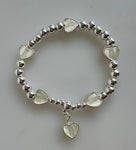 Beaded Bracelet With Heart Element