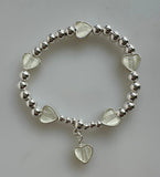 Beaded Bracelet With Heart Element