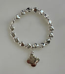 Beaded Bracelet With Four Petal Flower