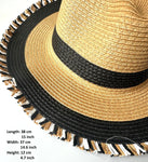 Paper Sun Hats With Tassel Brim