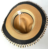 Paper Sun Hats With Tassel Brim