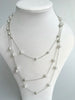 Plain Triple Chain Faux Pearl Necklace