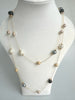 Double Chain Faux Pearl Necklace