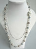 Faux Pearl Necklace With Flower Element