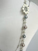 Faux Pearl Necklace With Flower Element
