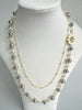 Faux Pearl Necklace With Flower Element