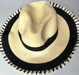 Paper Sun Hats With Tassel Brim