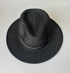 Paper Summer Sun Hat With Fabric Ring And Letter M