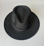Paper Summer Sun Hat With Fabric Ring And Letter M