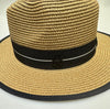 Paper Summer Sun Hat With Fabric Ring And Letter M