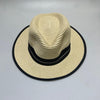 Paper Summer Sun Hat With Fabric Ring And Letter M