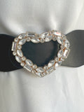Diamante Buckle Pu Summer Chunky Belt