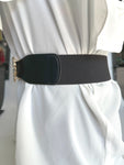 Diamante Buckle Pu Summer Chunky Belt