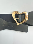 Heart Buckle Pu Summer Chunky Belt