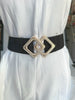 Diamante Buckle Pu Summer Chunky Belt