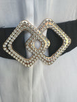 Diamante Buckle Pu Summer Chunky Belt