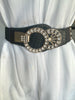 Diamante Buckle With Diamante Blocks Pu Summer Chunky Belt