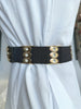 Diamante Buckle With Diamante Blocks Pu Summer Chunky Belt