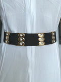 Diamante Buckle With Diamante Blocks Pu Summer Chunky Belt