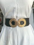 Different Shapes Of Golden Buckle Pu Summer Chunky Belt
