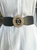 Double Ring Buckle Pu Summer Chunky Belt