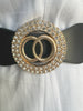 Double Ring Buckle Pu Summer Chunky Belt