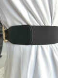 Different Shapes Of Golden Buckle Pu Summer Chunky Belt