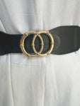 Double Ring Buckle Pu Summer Chunky Belt
