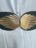 Different Shapes Of Golden Buckle Pu Summer Chunky Belt