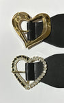 Heart Buckle Pu Summer Chunky Belt