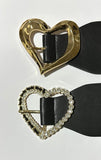 Heart Buckle Pu Summer Chunky Belt