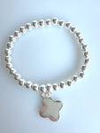 Beaded Alloy Bracelet With Dangling Bits