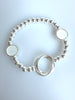 Beaded Bracelet With  Artificial Shell And Ring No. 37