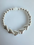 Beaded Bracelet With Heart Element No. 36