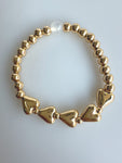 Beaded Bracelet With Heart Element No. 36