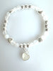 Beaded Bracelet With Dangling Heart No. 33
