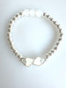 Beaded Bracelet With Shell Like Heart Shape Element No. 25